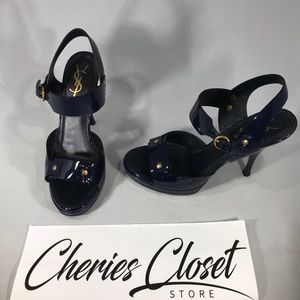 YSL tribute platform sandal